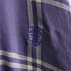 セリーヌ ヴィンテージ 長袖シャツ シャツジャケット ブルゾン トリオンフ 刺繍 チェック柄 パープル