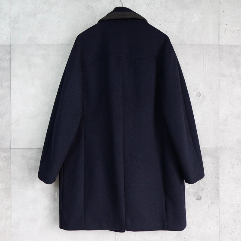 ラコステ ウールコート チェスターコート オーバーコート ネイビー - NEWSED