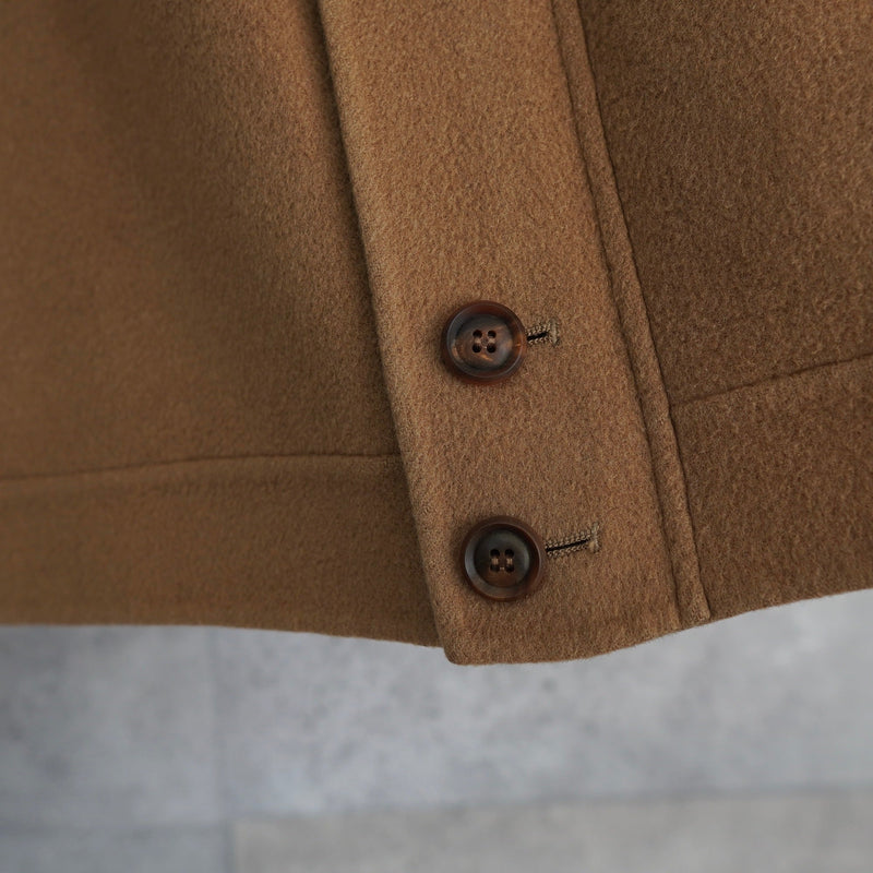 ラコステ メタルロゴバッジ ウールコート チェスターコート チェック柄裏地 キャメル - NEWSED