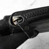 メゾン マルジェラ 四つタグ レザー ラウンドジップ コンパクトウォレット ブラック - NEWSED