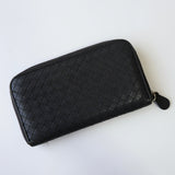 ボッテガ・ヴェネタ イントレチャート レザー ラウンドファスナー - NEWSED