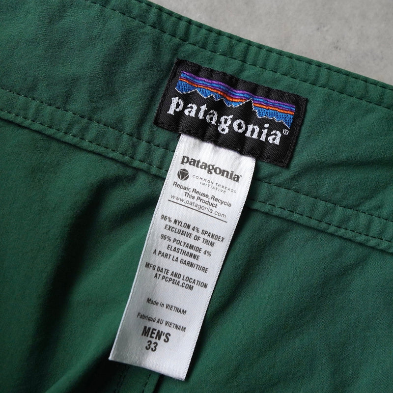パタゴニア ロゴ 刺繍 ハーフパンツ ショートパンツ グリーン - NEWSED