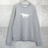 Maison Kitsune Sweatshirt with Fox Logo in Gray