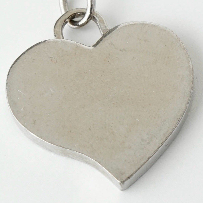 プラダ ロゴ ハート キーリング キーホルダー チャーム シルバー - NEWSED