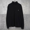 ラルフローレン ロゴ ハーフジップ スウェット ブラック
