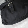 Prada nylon shoulder bag in black