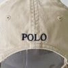 ラルフローレン ロゴ キャップ ベージュ