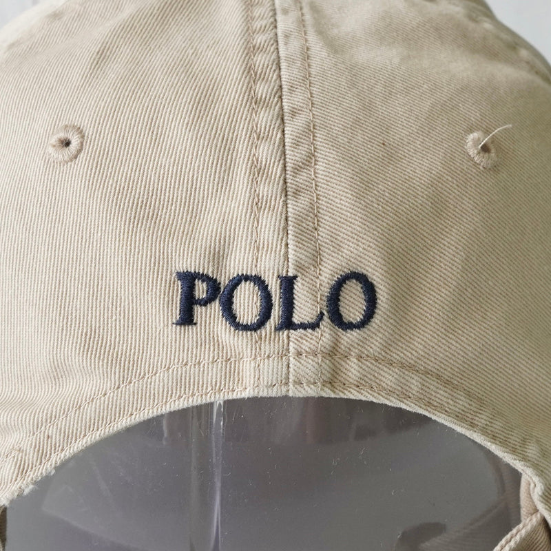 ラルフローレン ロゴ キャップ ベージュ - NEWSED