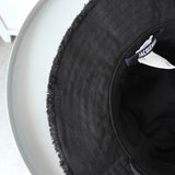 ジャックムス ロゴ フリンジ バケットハット 帽子 ブラック - NEWSED