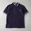 Fred Perry 徽标短袖 Polo 衫 海军蓝
