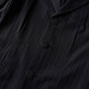 Jean Paul Gaultier Femme 黑色条纹单排扣修身夹克和裙子套装