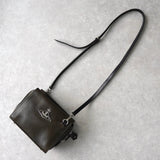 ヴィヴィアン ウエストウッド オーブ レザー ショルダーバッグ ダークブラウン - NEWSED