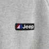 ジープ ジップアップ ロゴ パーカー チャコールグレー