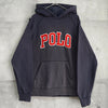 Polo by Ralph Lauren hoodie, college logo, navy