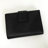 プラダ サフィアーノ レザー トライアングルロゴ 二つ折り財布 ブラック - NEWSED