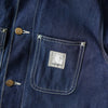 Carhartt denim jacket coverall white stitch indigo