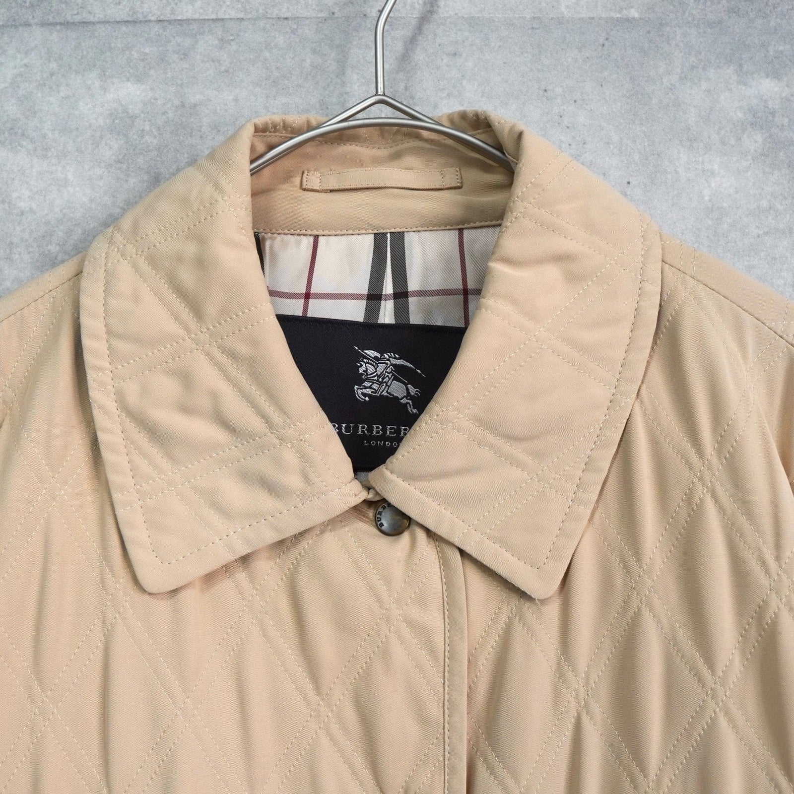 バーバリー キルティングジャケット ベージュ | ブランド古着を扱う