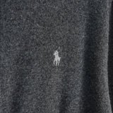 ポロ ラルフローレン フルジップ ドライバーズ ニット スモールポニー グレー - NEWSED