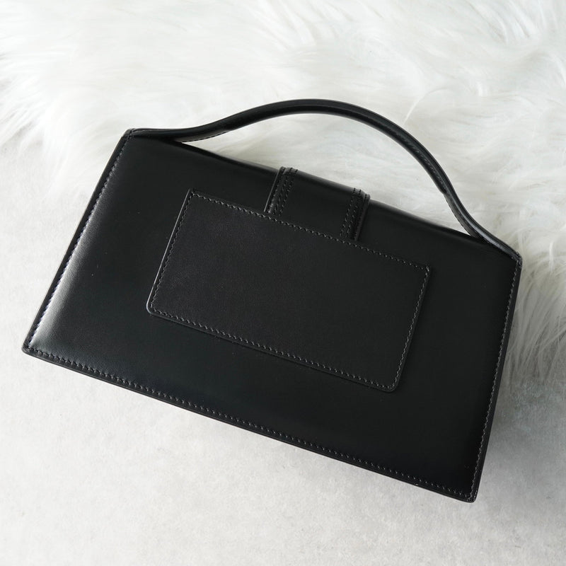 ジャックムス バンビーノ ラージ ショルダーバッグ ハンドバッグ ブラック - NEWSED