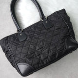 シャネル ココマーク パリニューヨークライン マトラッセ ナイロン / レザー トートバッグ ブラック - NEWSED