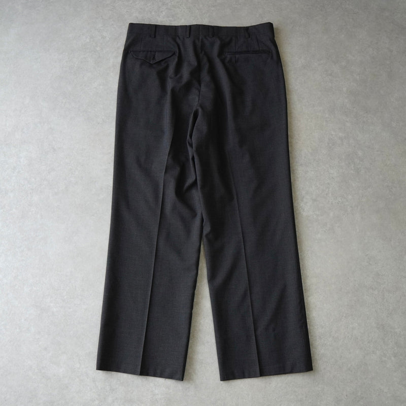バーバリー ヴィンテージ ツータック ウール スラックス グレー - NEWSED