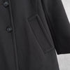 Prada wool coat, long coat, trench coat, women's, grey