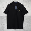 Fred Perry logo embroidered short sleeve polo shirt in black, unused with tags