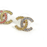 シャネル ココマーク カラーストーン バイカラー ピアス シルバー レディース - NEWSED