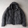 Donna Karan New York 灰色连帽棉服夹克