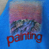 Doublet Painted No-Button Boa Jacket Blouson Blue