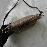 コーチ シグネチャー キャンバス ショルダーバッグ ポシェット ベージュ - NEWSED