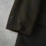 クリスチャン ディオール ヴィンテージ ウール シングル テーラードジャケット ブラウン - NEWSED