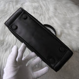 プラダ ポコノ テスート ナイロン / レザー ハンドバッグ トライアングルロゴ ブラック - NEWSED