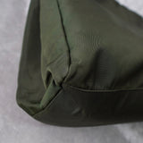 プラダ ポコノ テスート ナイロン 三角プレート トートバッグ ハンドバッグ カーキ - NEWSED