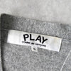 Play Comme des Garcons 心形徽标开衫 灰色