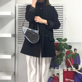 ディオール サドル 転写 キャンバス / レザー ワンショルダーバッグ ハンドバッグ ブルー - NEWSED