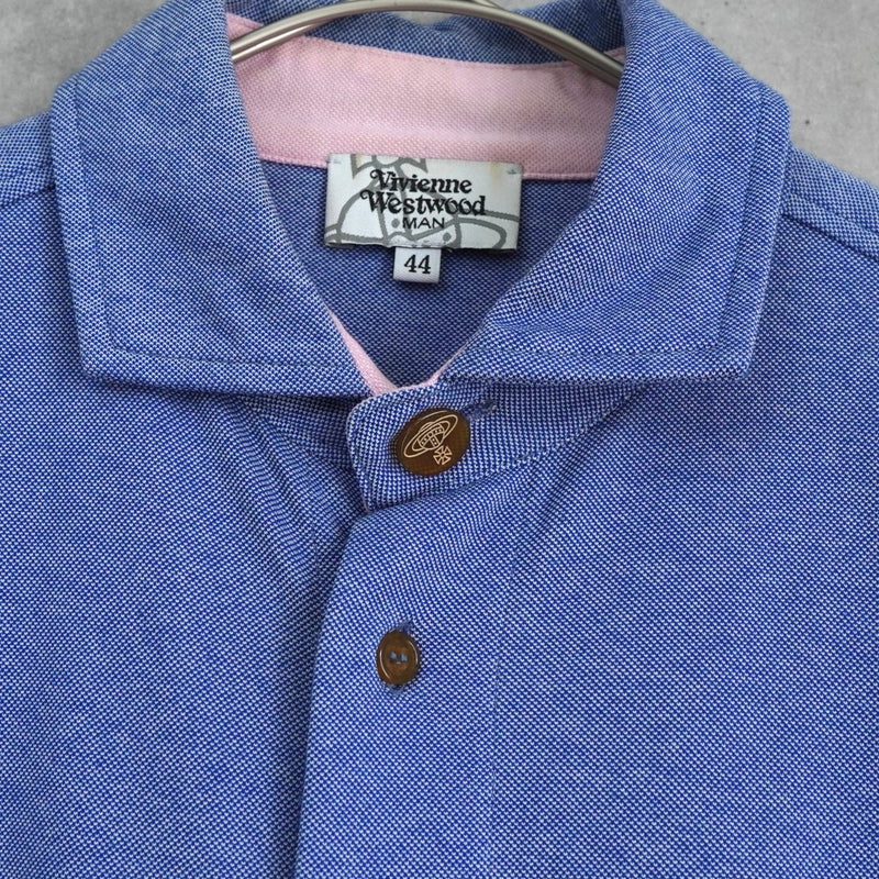 ヴィヴィアン ウエストウッド オーブ 長袖シャツ ブルー - NEWSED