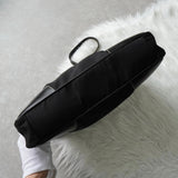 プラダ テスート ポコノ ナイロン サフィアーノ レザー トライアングルロゴ トートバッグ ブラック - NEWSED