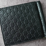 グッチ マイクログッチシマ マネークリップ付き 二つ折り カードケース - NEWSED