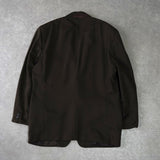 クリスチャン ディオール ヴィンテージ ウール シングル テーラードジャケット ブラウン - NEWSED