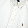 Polo Ralph Lauren 高尔夫徽标刺绣长袖衬衫白色