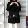 Celine Vintage Sulky 黑色皮革单肩包，配马车金属配件