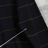 セリーヌ ヴィンテージ ボーダー柄 トリオンフ ワッペン 金ボタン シルク混紡 ポロニット ブラック - NEWSED