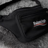 バレンシアガ ロゴ ウエストポーチ ホイールベルトパック ボディバッグ ブラック