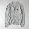 Play Comme des Garcons 心形徽标开衫 灰色