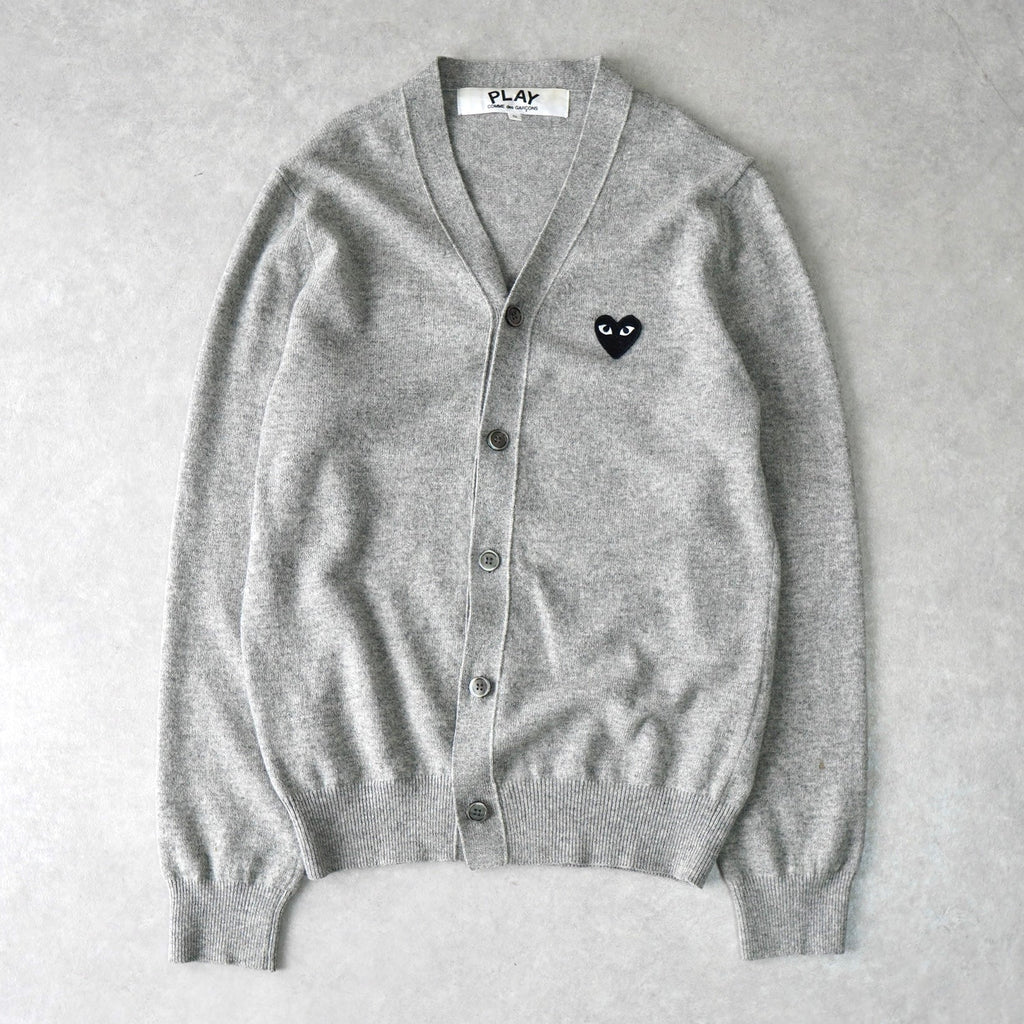 Play Comme des Garcons 心形徽标开衫 灰色