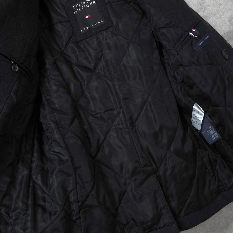 トミー ヒルフィガー ピーコート メンズ グレー - NEWSED