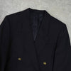 バーバリー ヴィンテージ ホースロゴ刻印入り 金ボタン テーラードジャケット ブレザー 紺ブレ ネイビー