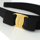 サルバトーレ フェラガモ ヴァラ リボン カチューシャ ブラック - NEWSED