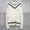 フレッド ペリー ロゴ チルデンニット アイボリー